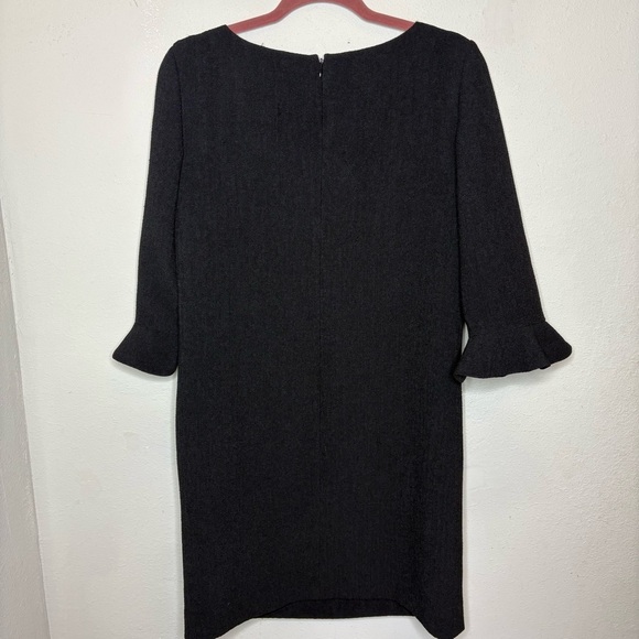 Ann Taylor Black Sheath Dress with Bell Sleeves Size 6 - Picture 7 of 7